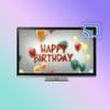 Birthday backgrounds on TV Icon