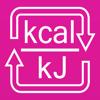 kcal in kJ und Kilojoule in Kilokalorien Icon