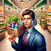 Store Manager Simulator 3D Icon